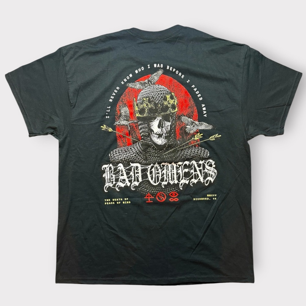 Bad Omens The Death of Peace of Mind Band Shirt XL Black Sumerian Records Tee